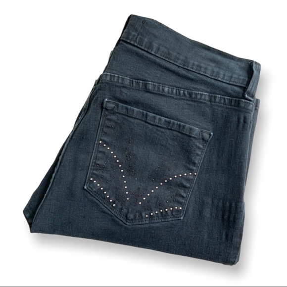 NYDJ Denim - NYDJ Black High Rise w/Studded Back Pockets 12P